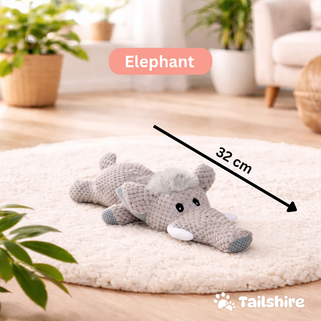 Elephant squeaky toy 32 cm