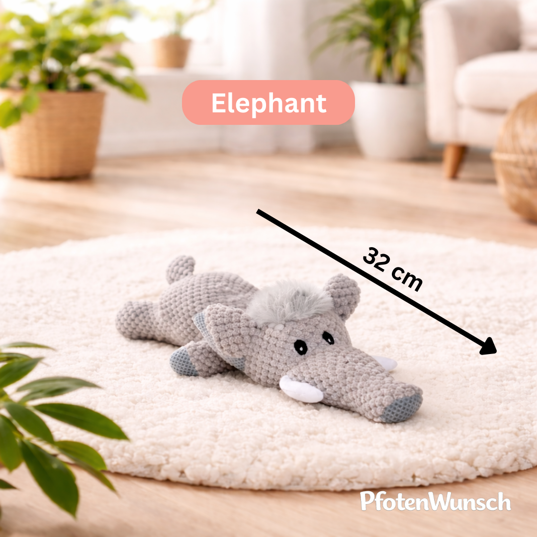 Stuffed animal with squeaker