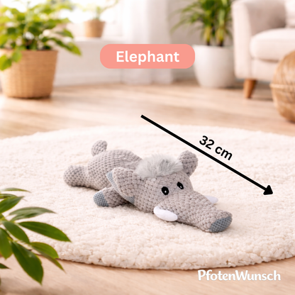 Stuffed animal with squeaker