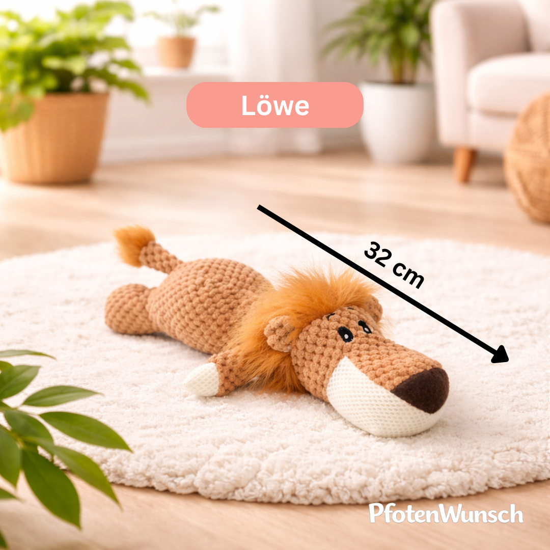 Stuffed animal with squeaker