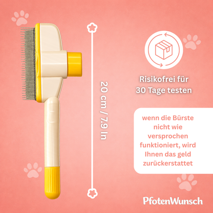 One-click detangling brush