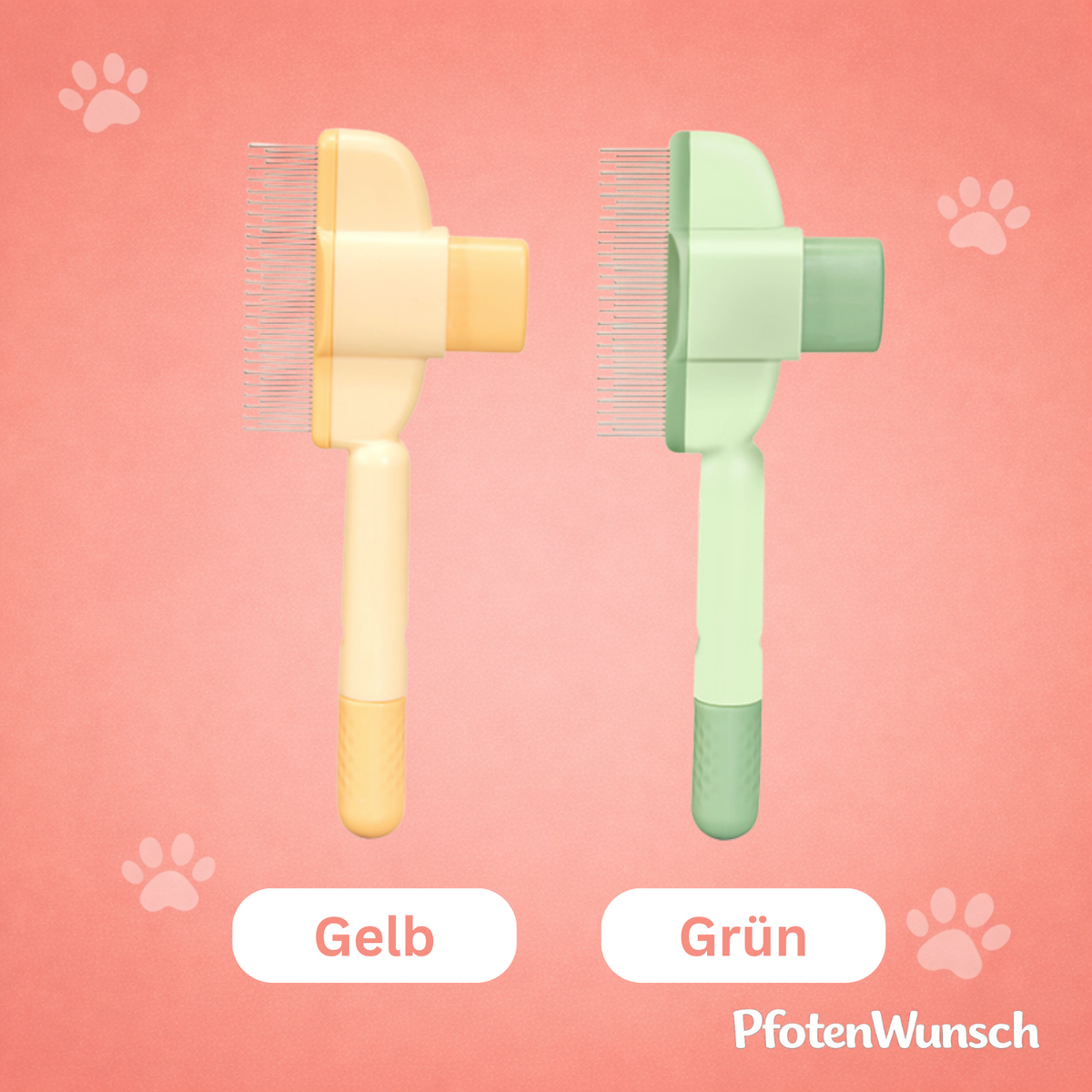 One-click detangling brush