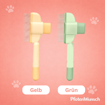 One-click detangling brush